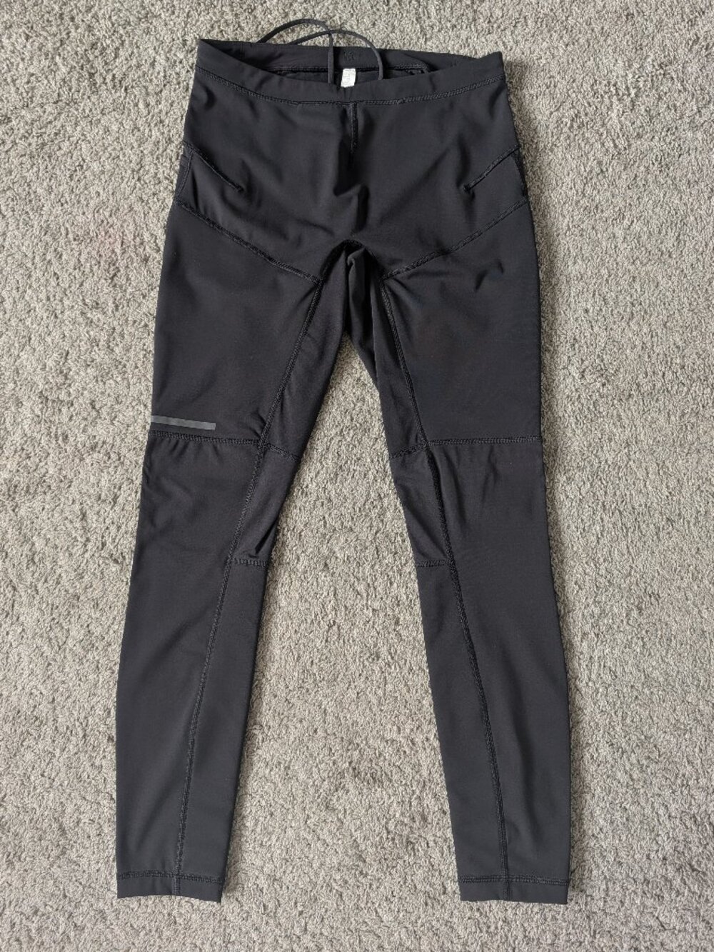 Lululemon Men's Surge Warm Tight – Black – L – Fleece Lined Running Tight